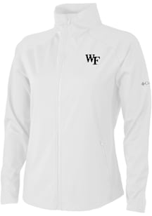 Columbia Wake Forest Demon Deacons Womens White Fairway Friends Light Weight Jacket