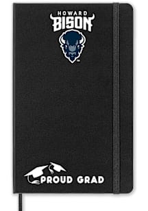 Howard Bison Proud Grad team logo Notebook and Folder - Black