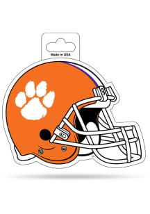 Clemson Tigers Die Cut Helmet Auto Decal - Orange