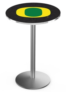 Oregon Ducks Stainless Round Base Pub Table