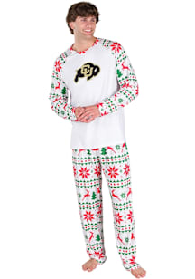 Concepts Sport Colorado Buffaloes Mens White Holiday Tidings Sleep Pants
