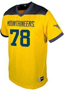 Xavier Bausley  Genuine Collective West Virginia Mountaineers Gold Football NIL Football Jersey