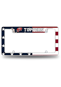 Western Kentucky Hilltoppers Flag All Over Chrome License Plate Frame - Silver