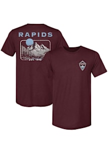 Colorado Rapids Burgundy Landscape Short Sleeve Fashion T Shirt