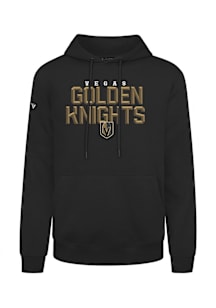 Levelwear Vegas Golden Knights Mens Black Podium Carve Long Sleeve Hoodie