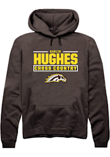 Kaelin Hughes Western Michigan Broncos Mens Brown NIL Stacked Box Player Hood