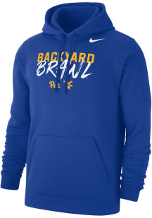 Mens Pitt Panthers Blue Nike Football Backyard Brawl Club Fleece Hooded Sweatshirt