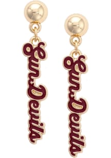 Arizona State Sun Devils Enamel Script Womens Earrings