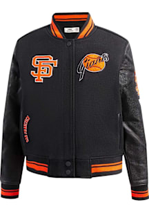 Pro Standard San Francisco Giants Womens Black Retro Classic Light Weight Jacket