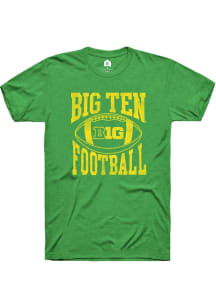 Big Ten Kelly Green Rally Football Arch Short Sleeve T Shirt