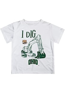 Vive La Fete Ohio Bobcats Infant Excavator Short Sleeve T-Shirt White