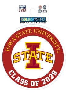 Iowa State Cyclones 3&quot; Class of 2029 Stickers - Yellow