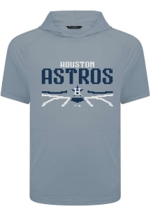 Levelwear Houston Astros Grey Phase Arcade Short Sleeve Hoods