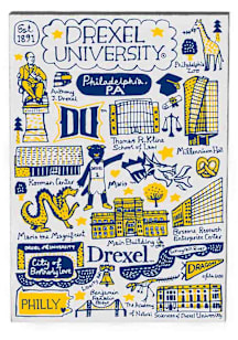 Drexel Dragons Blue Jumbo Team Logo Magnet