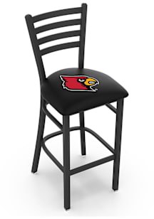 Louisville Cardinals Stationary Pub Stool - Black