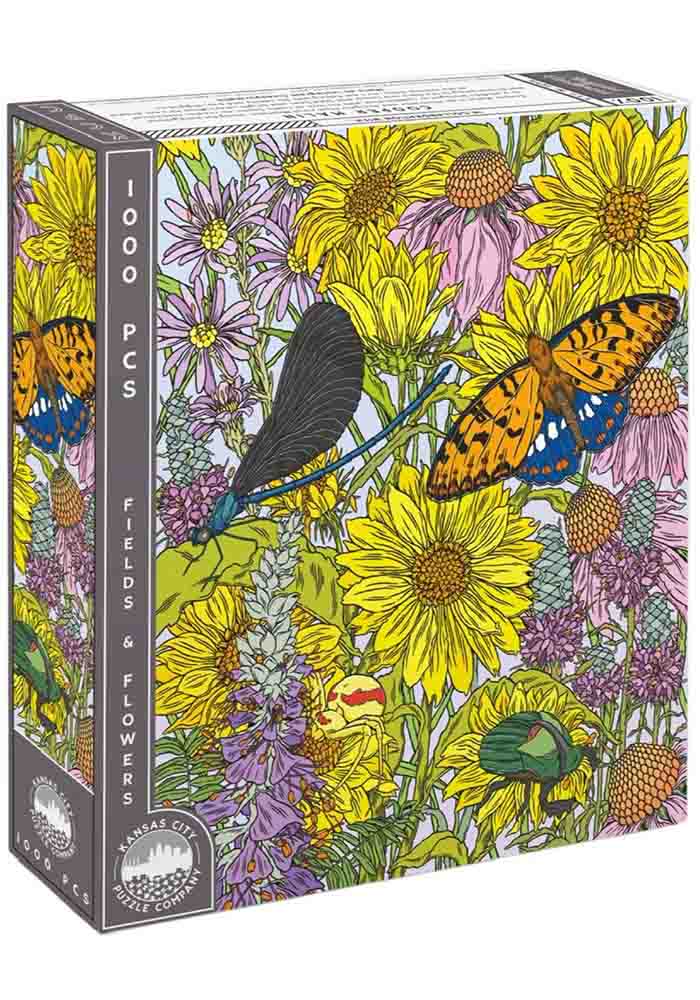 Kansas Fields and Flowers 1000 Piece Puzzle