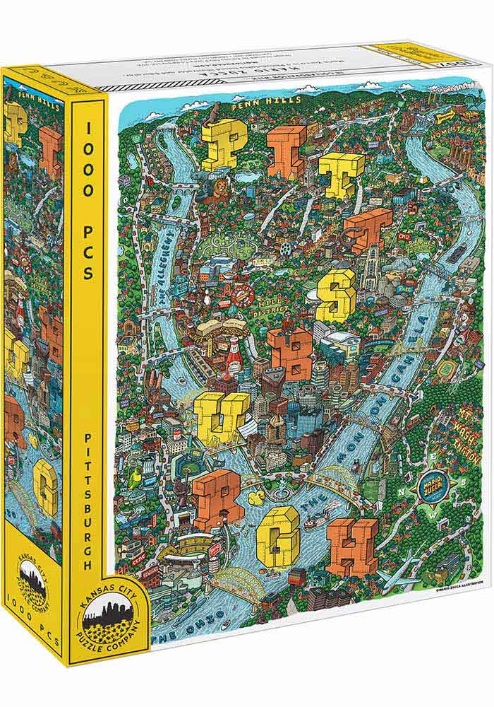 Pittsburgh Map 1000 Piece Puzzle