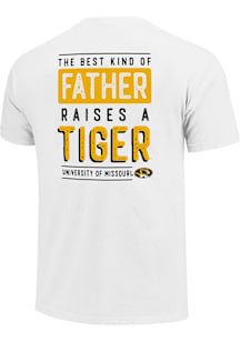 Missouri Tigers White Best Kind Of Father Short Sleeve T Shirt