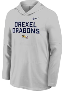 Nike Drexel Dragons Mens Grey DriFIT Lightweight Hood