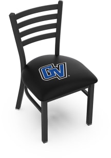 Grand Valley State Lakers Stationary Black Wrinkle Finish Pub Stool - Black