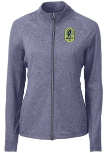 Cutter and Buck Nashville SC Womens Navy Blue Adapt Eco Knit Light Weight Jacket