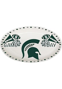 Michigan State Spartans Cermaic Game Day Serving Tray
