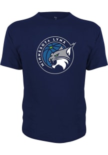 Minnesota Lynx Navy Blue Primary Logo Short Sleeve T Shirt