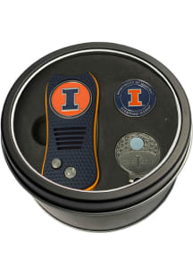 Navy Blue Illinois Fighting Illini Switchblade Cap Clip Golf Gift Set