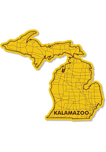 Brown Western Michigan Broncos 3.5&quot; Watershed State Rugged Stickers