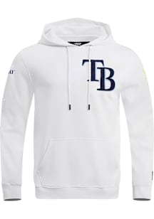 Pro Standard Tampa Bay Rays Mens White Classic Chenille Long Sleeve Hoodie
