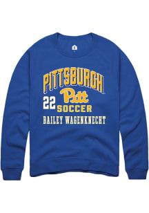 Bailey Wagenknecht Rally Mens Blue Pitt Panthers NIL Arch Logo Player Crew