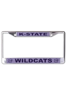 K-State Wildcats Lavender  Metallic Inlaid License Plate Frame