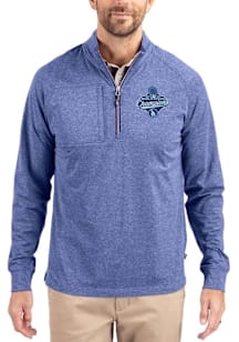 Cutter and Buck Los Angeles Dodgers Mens Blue 2025 World Series Champions Adapt Eco Knit Big and T..