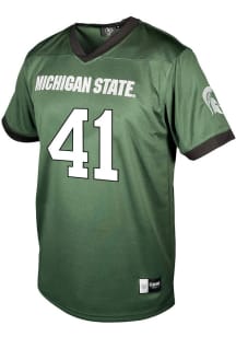 David Santiago Genuine Collective Mens Green Michigan State Spartans NIL Football Jersey