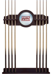 Louisiana Ragin' Cajuns Solid Wood Cue Rack Pool Table