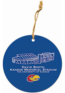 Kansas Jayhawks Stadium Ornament - Blue