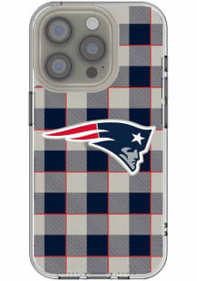 New England Patriots Plaid Galaxy Clear Phone Cover