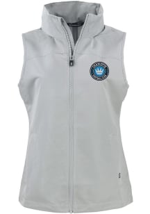 Cutter and Buck Charlotte FC Womens Grey Charter Vest