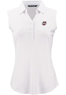 Cutter and Buck Massachusetts Minutemen Womens White Forge Eco Polo Shirt