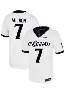 Logan Wilson Nike Mens White Cincinnati Bearcats NIL Name And Number Football Jersey