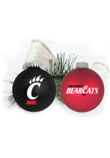 Cincinnati Bearcats Two Pack Ball Ornament