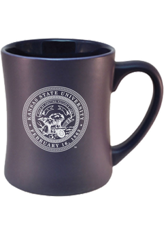 K-State Wildcats 16 oz Etched School Seal Mug
