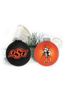 Oklahoma State Cowboys Two Pack Ball Ornament