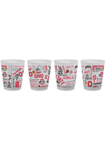 Ohio State Buckeyes Campus Wrap Frosted Shot Glass