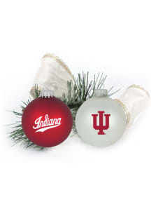 Indiana Hoosiers Two Pack Ball Ornament
