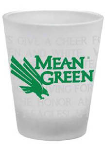 North Texas Mean Green 1.5 oz Fight Song Shot Glass