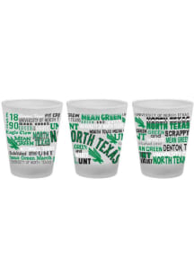 North Texas Mean Green Campus Wrap Frosted Shot Glass