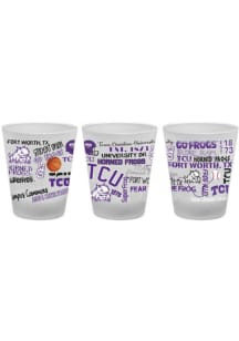 TCU Horned Frogs Campus Wrap Frosted Shot Glass