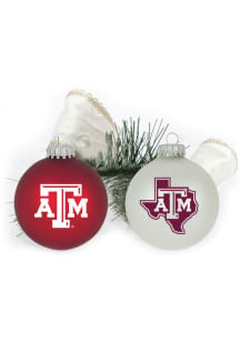 Texas A&amp;M Aggies Two Pack Ball Ornament