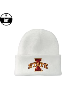 LogoFit Iowa State Cyclones INF Northpole Cuffed Baby Knit Hat - White